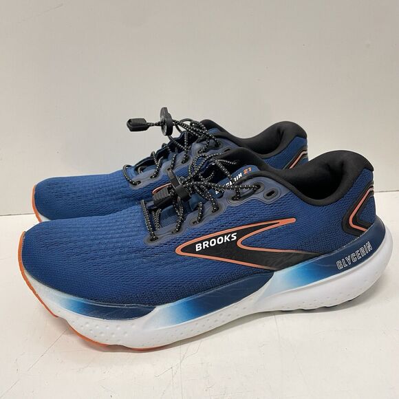 Brooks Glycerin 21 Blue White Running Shoes Sneakers Men\'s Size 10 D 1104191D474 Brooks Glycerin GTS 21 Mens Size 11 Athletic Running Shoe  main image 3